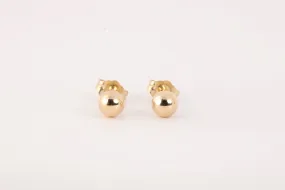 14k Yellow Gold Ball Stud Earrings (0.56g.)