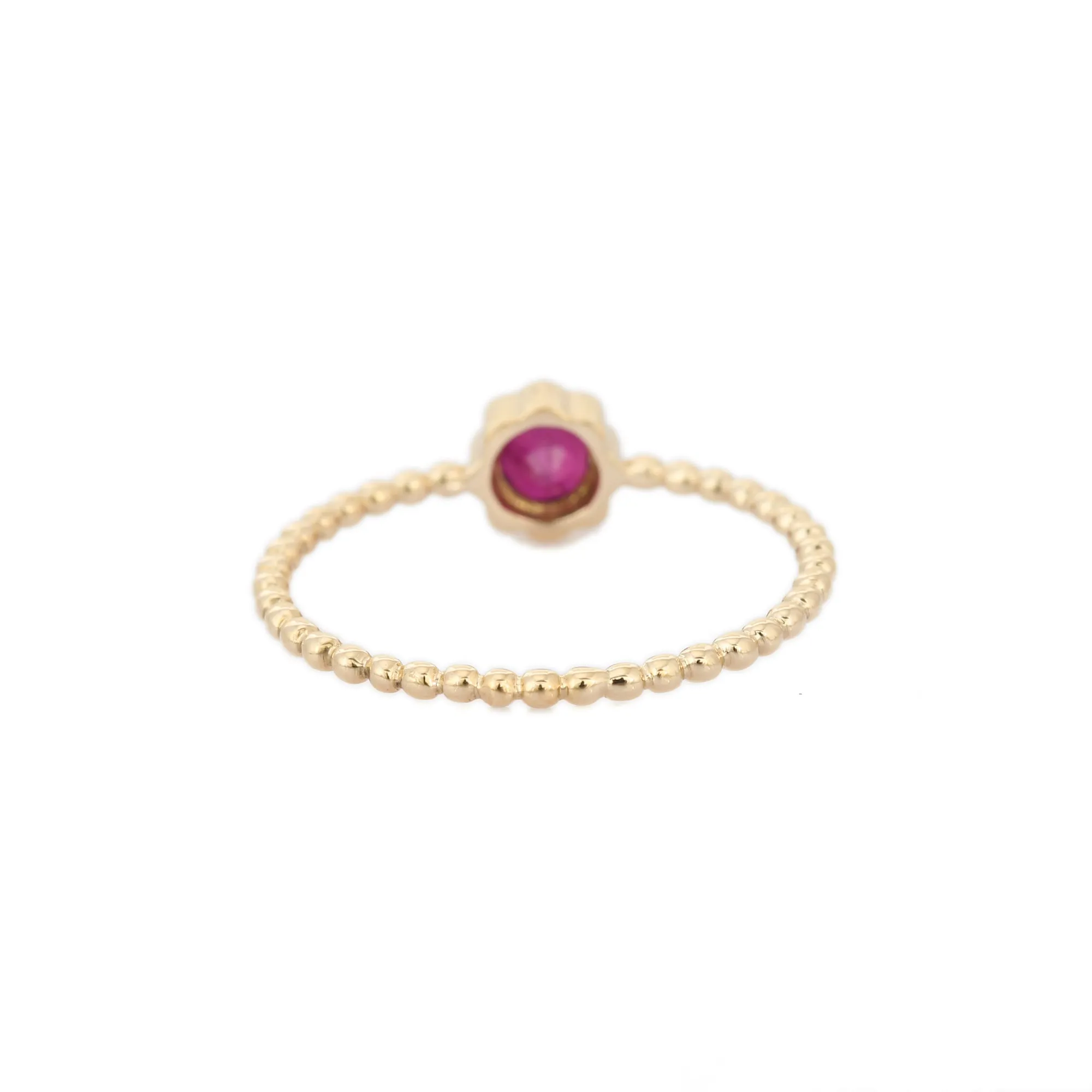 14K Yellow Gold Ruby Ring