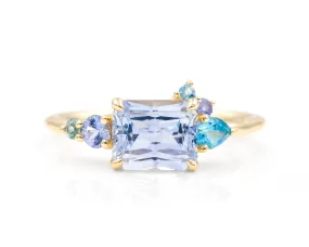 2.15-Carat Sapphire Cluster Ring