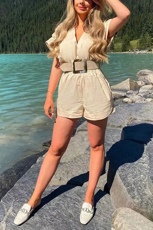 Any Occasion V Neck Bat Romper