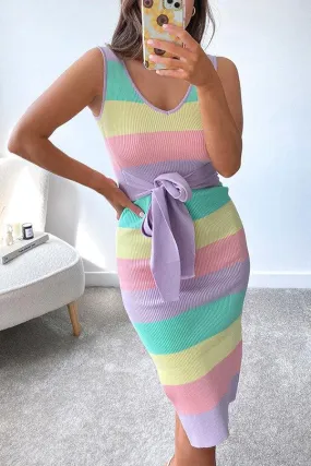 Athens Knitted Bodycon Midi Dress