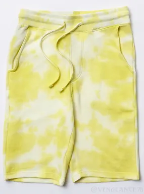 Black Pike Shorts - Tie Dye - Neon Yellow - BS0605