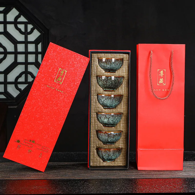 Ceramic household Kung Fu tea set