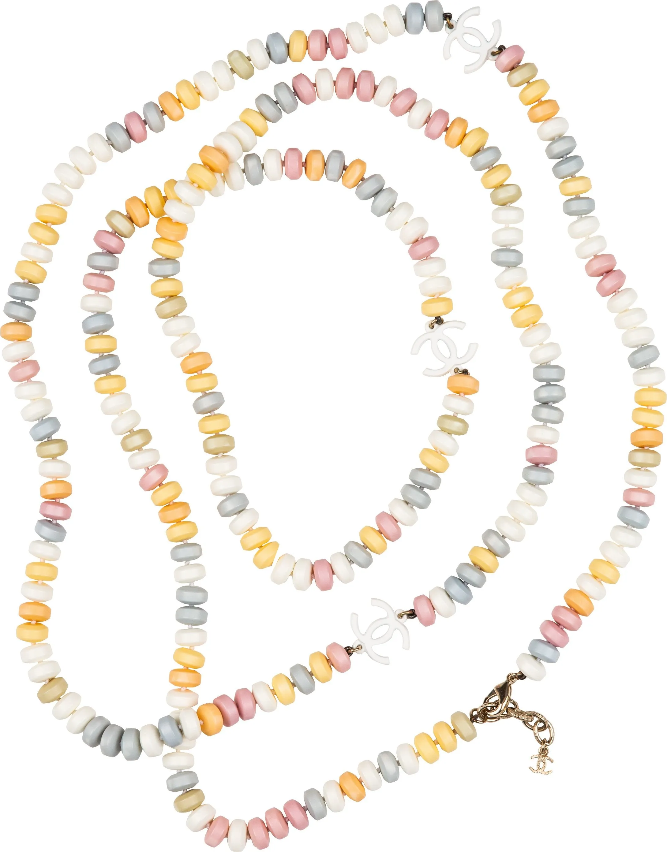 Chanel Fall 2014 Runway Supermarket Logo Necklace