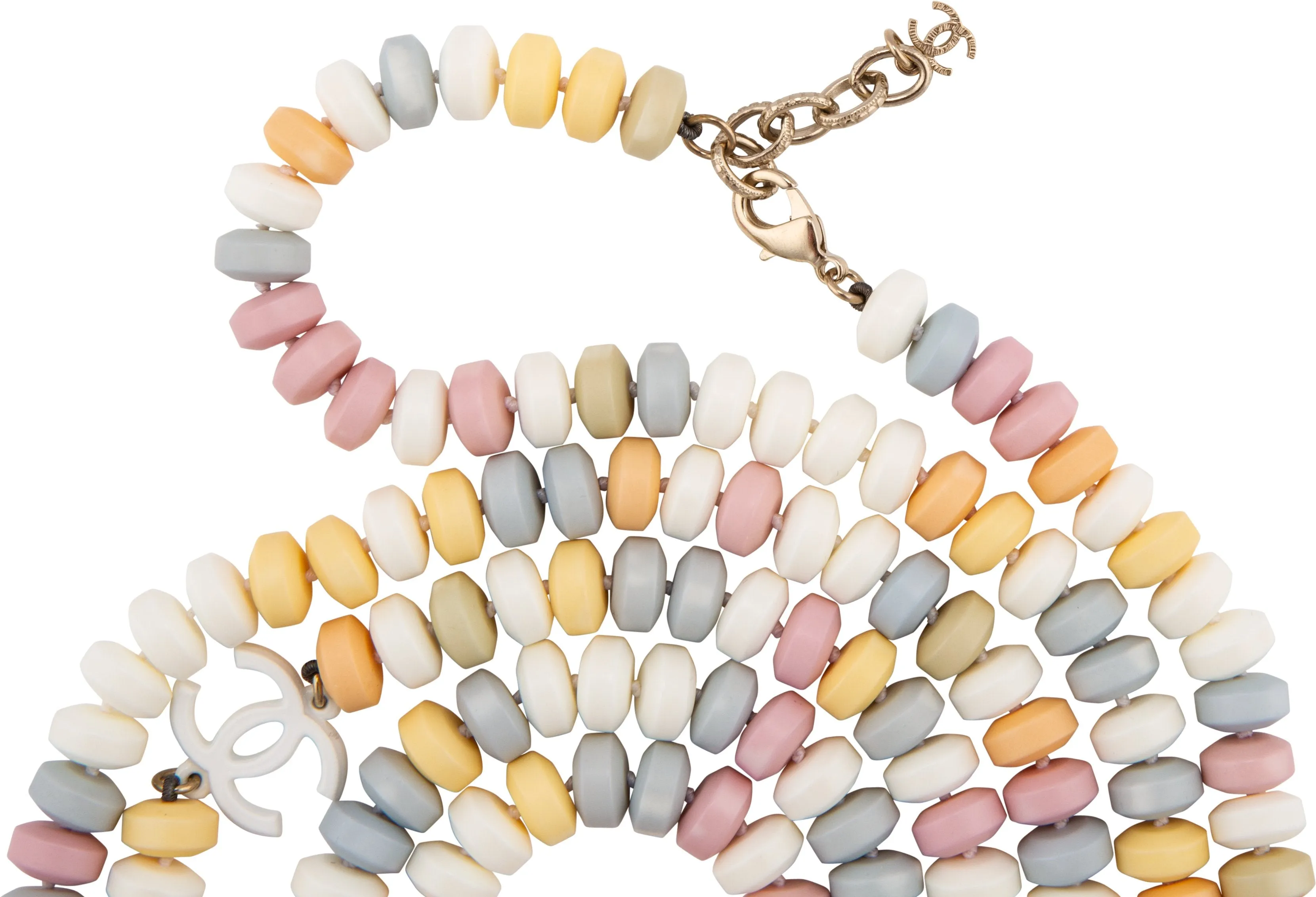 Chanel Fall 2014 Runway Supermarket Logo Necklace