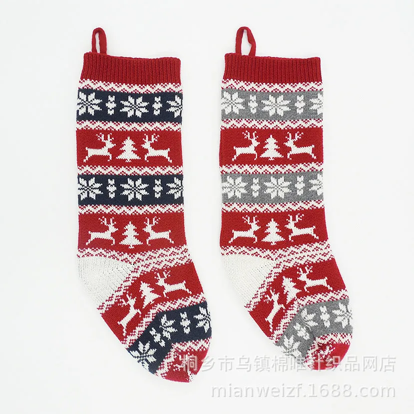 Christmas hanging bag decorative socks