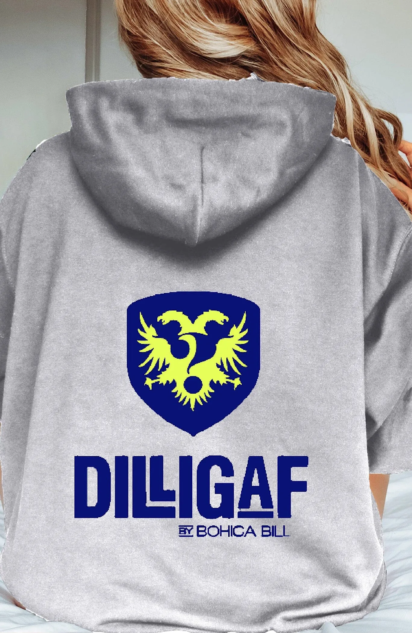 Dilligaf Classic Pullover Hoody Grey & White Variety