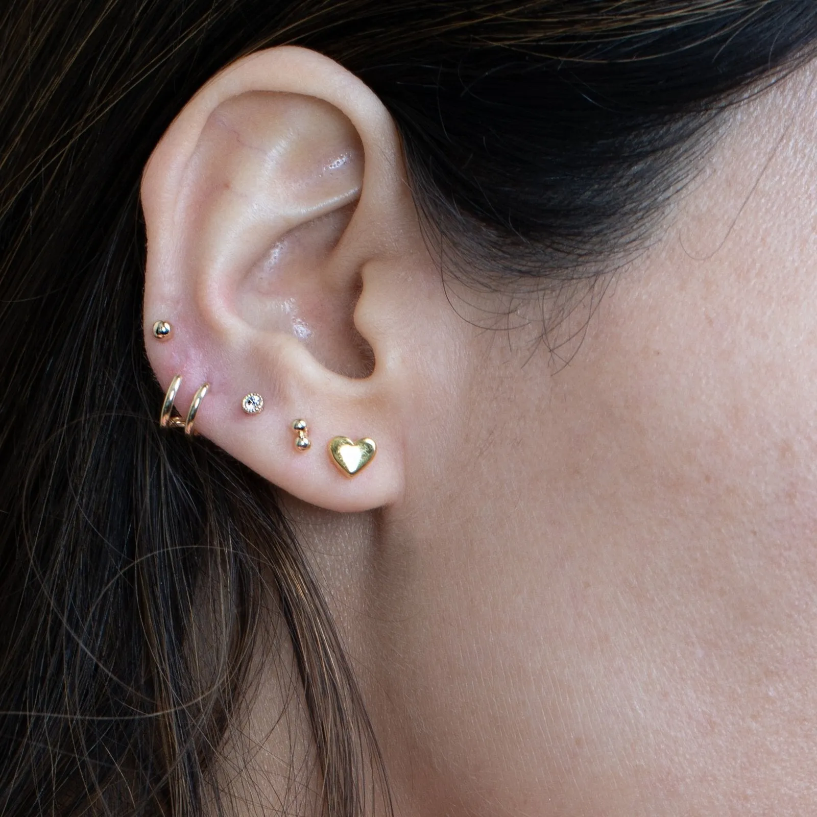 Double Hoop Illusion Ear Cuff Earring