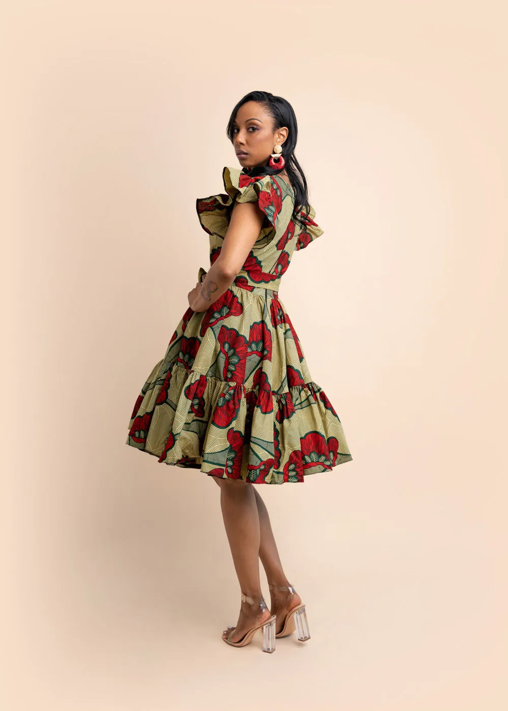 Elma African Print Dress