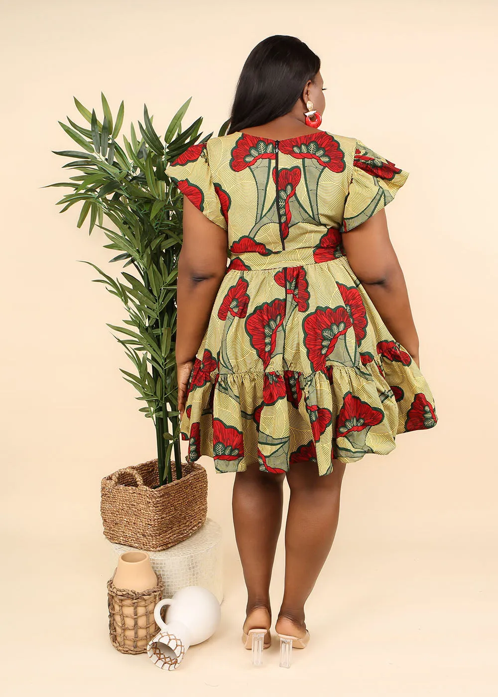 Elma African Print Dress