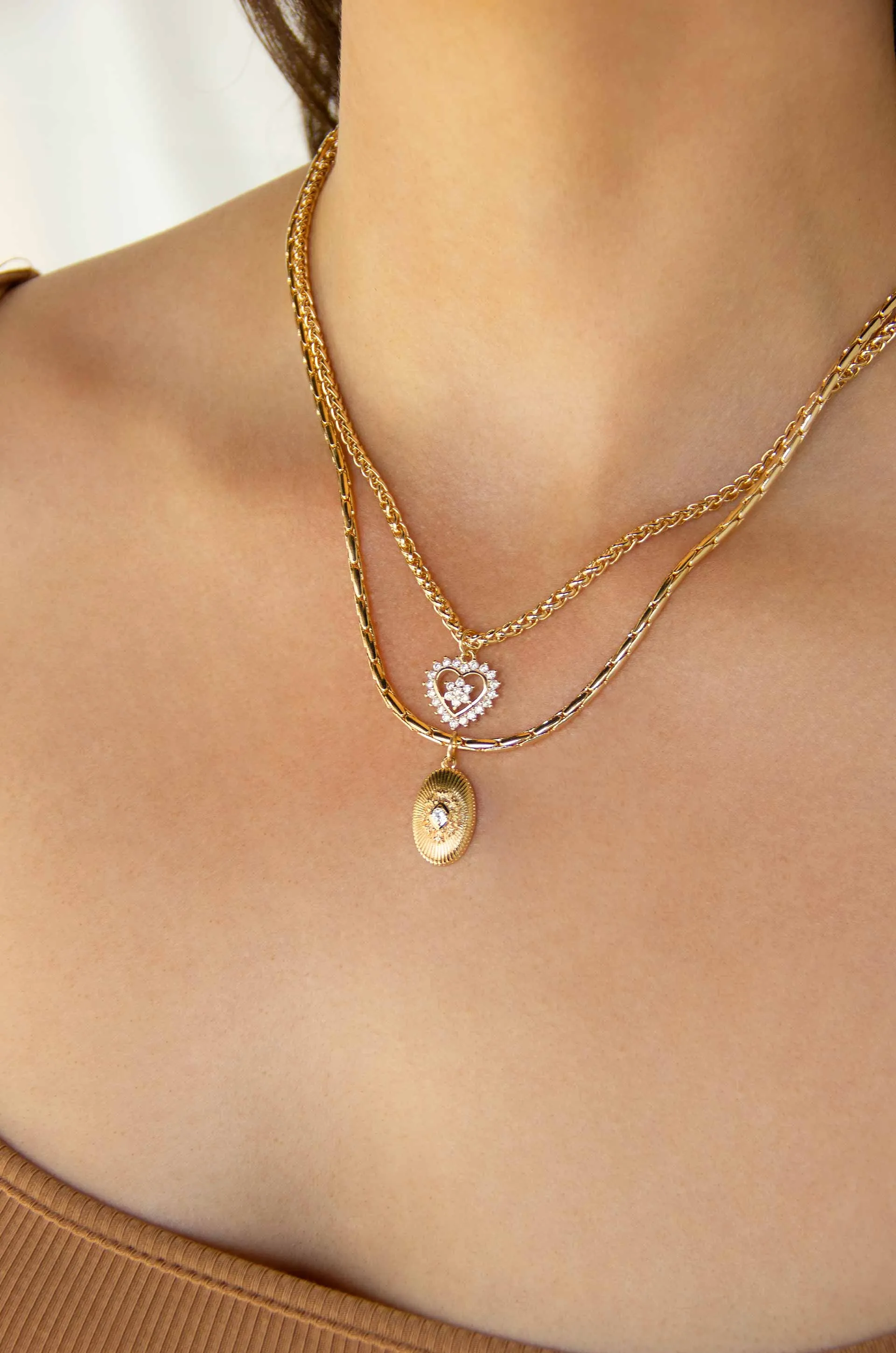 Eternal Love Layered Chain Necklace