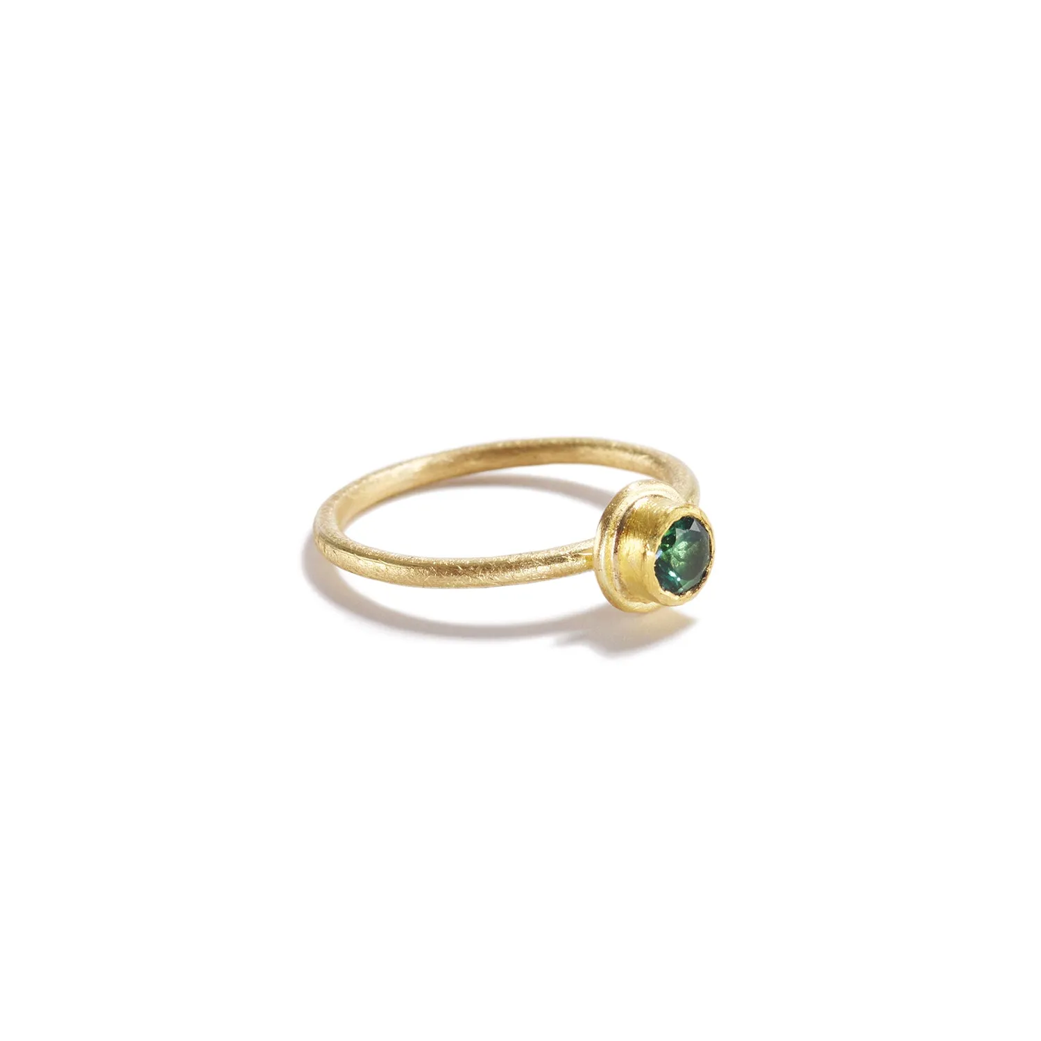 Green Tourmaline Stacking Ring