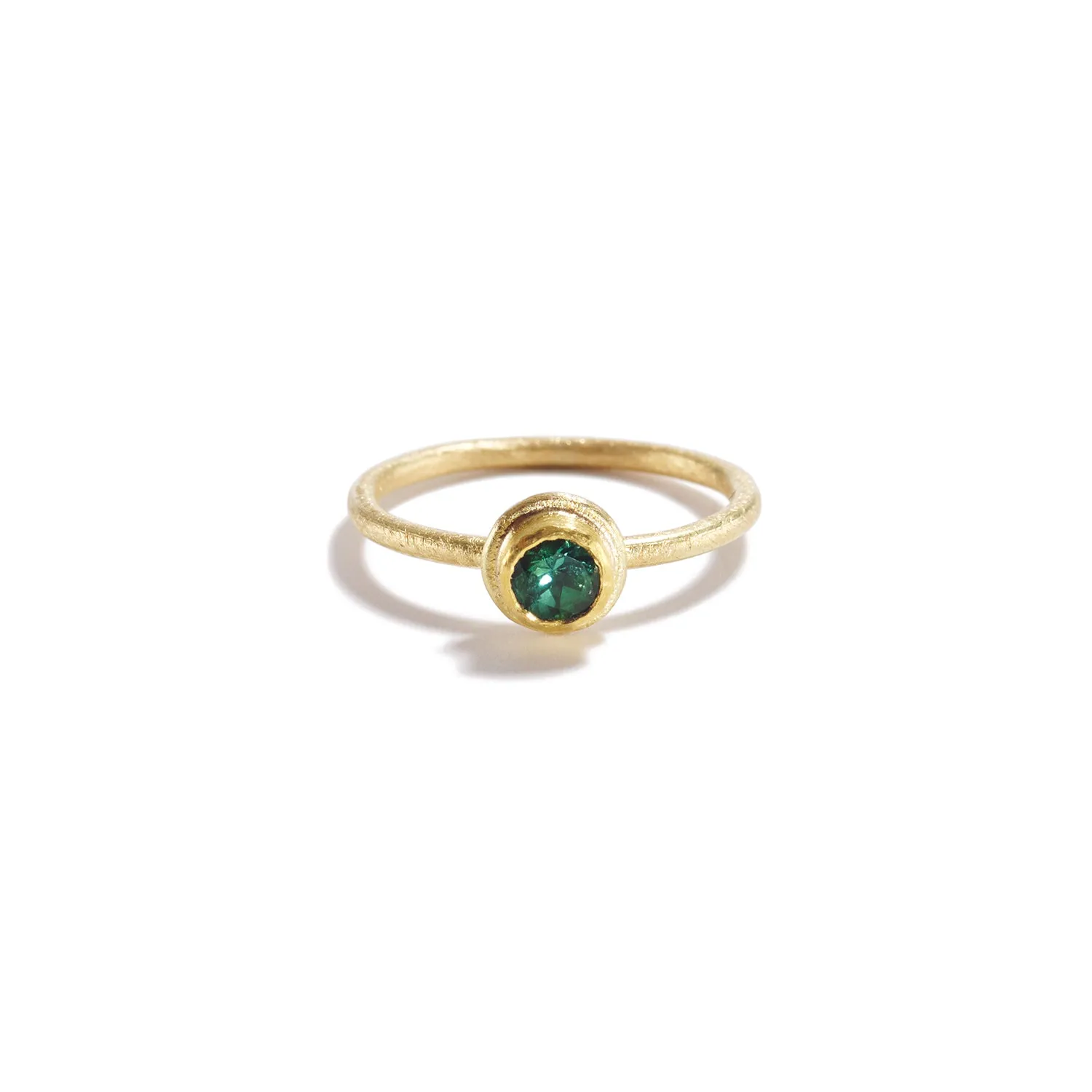 Green Tourmaline Stacking Ring