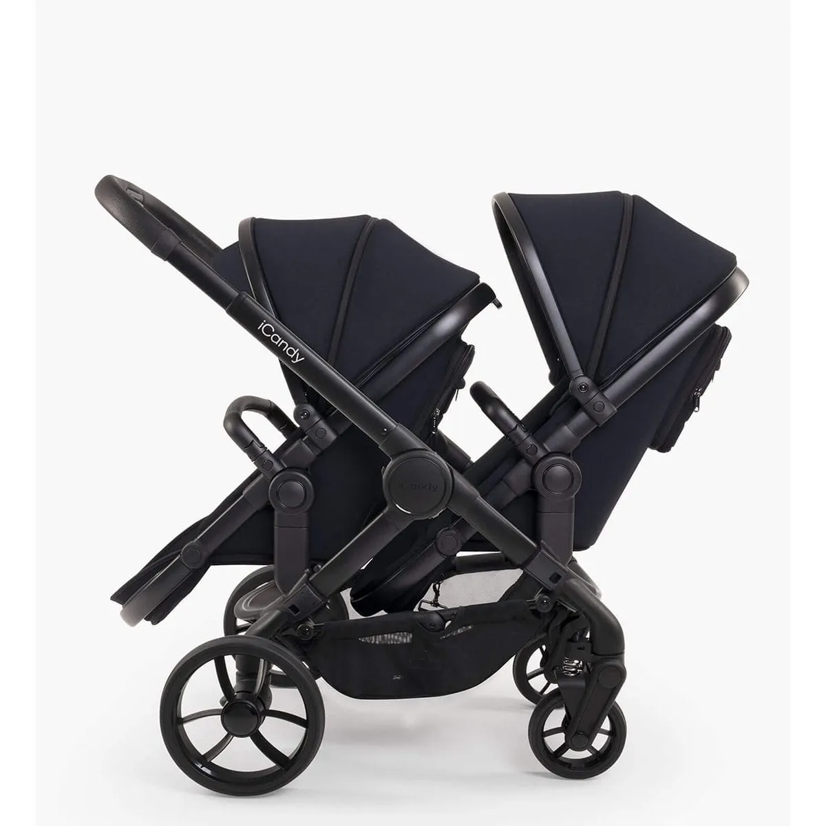 iCandy Peach 7 Twin Cybex Cloud T Travel System - Jet / Black Edition