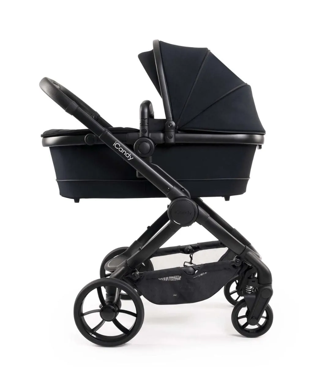 iCandy Peach 7 Twin Cybex Cloud T Travel System - Jet / Black Edition