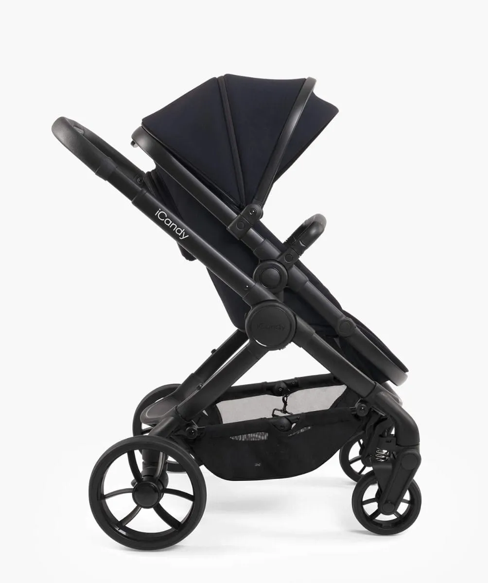 iCandy Peach 7 Twin Cybex Cloud T Travel System - Jet / Black Edition