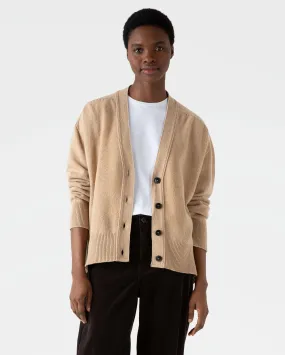 LAMBSWOOL CARDIGAN / LIGHT CAMEL