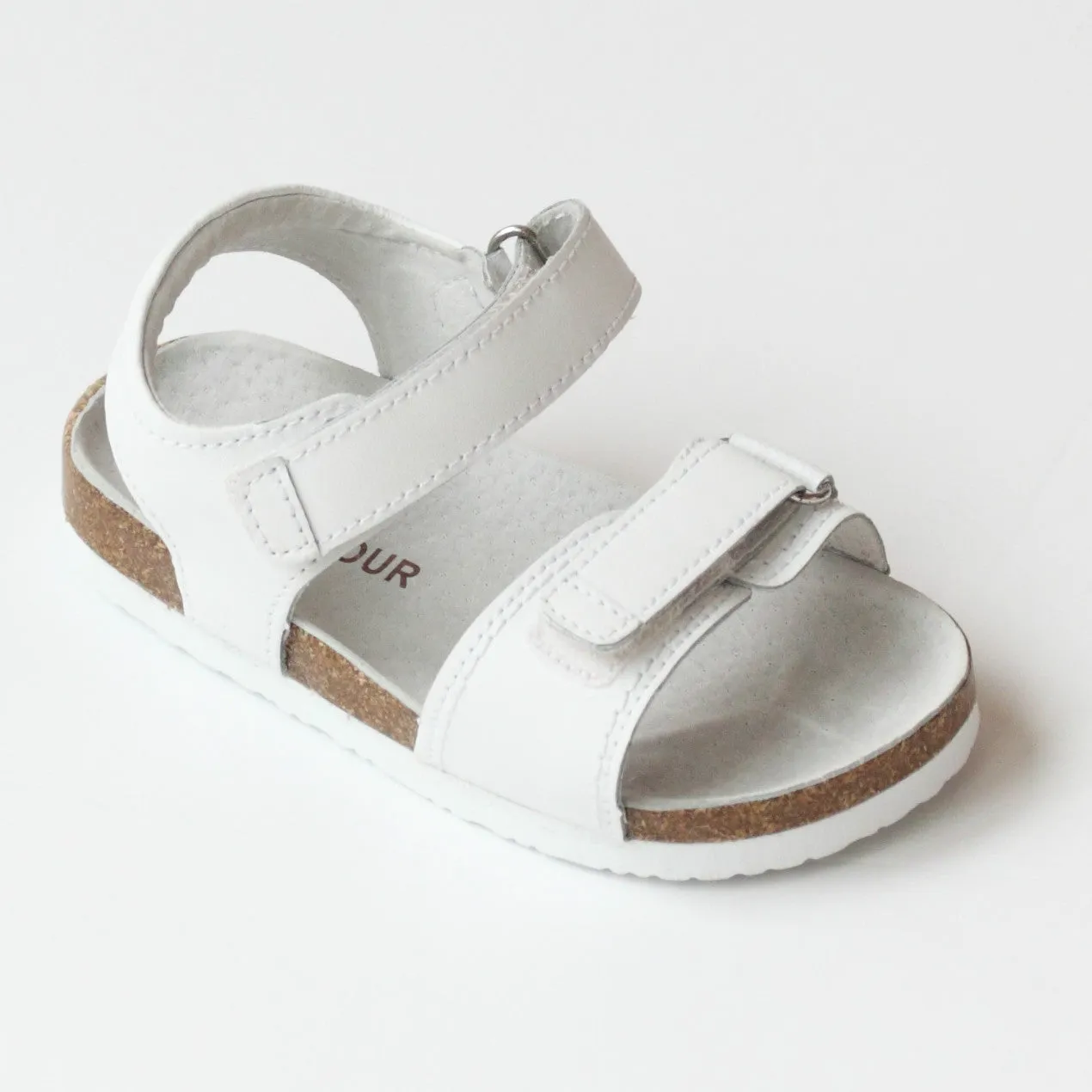 L'Amour Boys Double Strap Cork Sandals