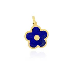 Lapis Cherry Blossom Charm