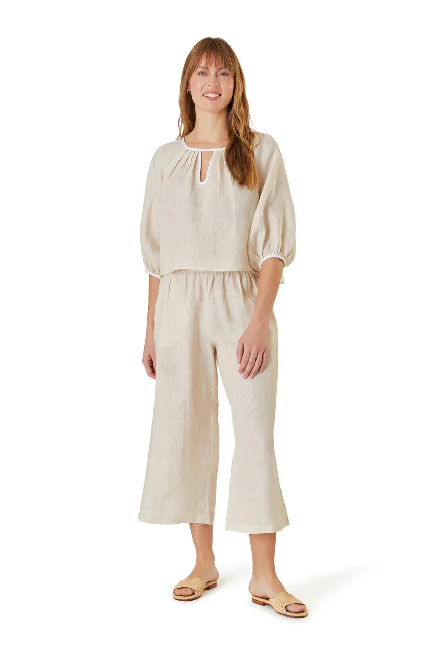 Linen Travel Pants - Tan