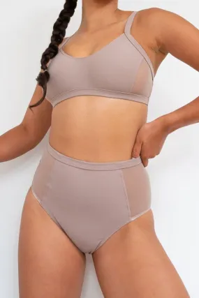 Lunalae Bellani High Waisted Bottoms - Recycled Mocha