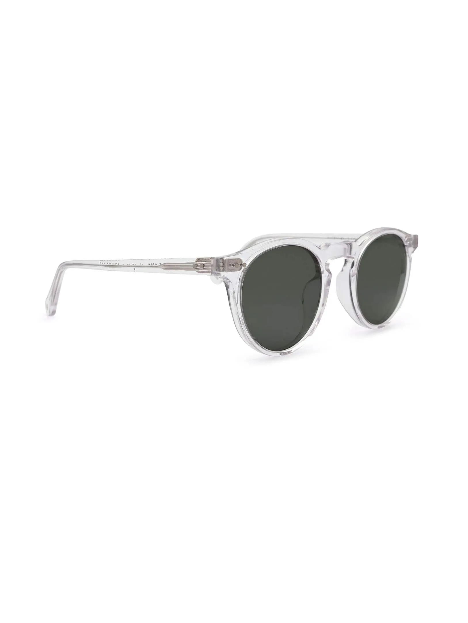 Malibu Sunglasses - Green on Clear