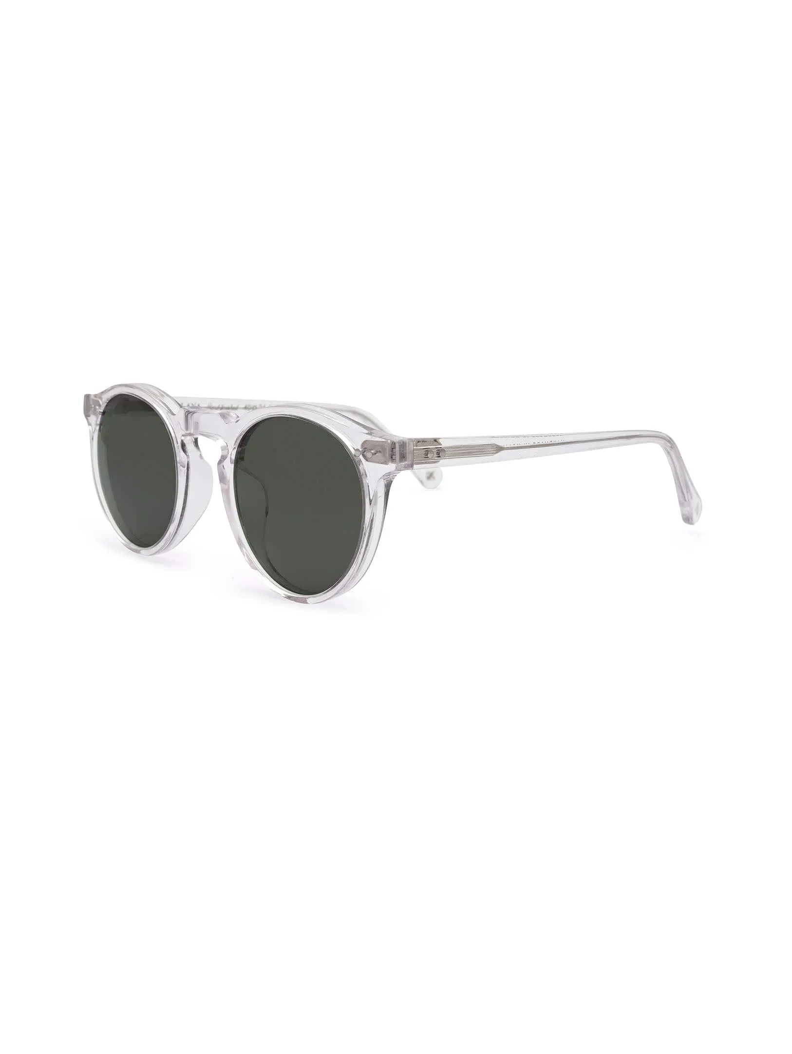 Malibu Sunglasses - Green on Clear