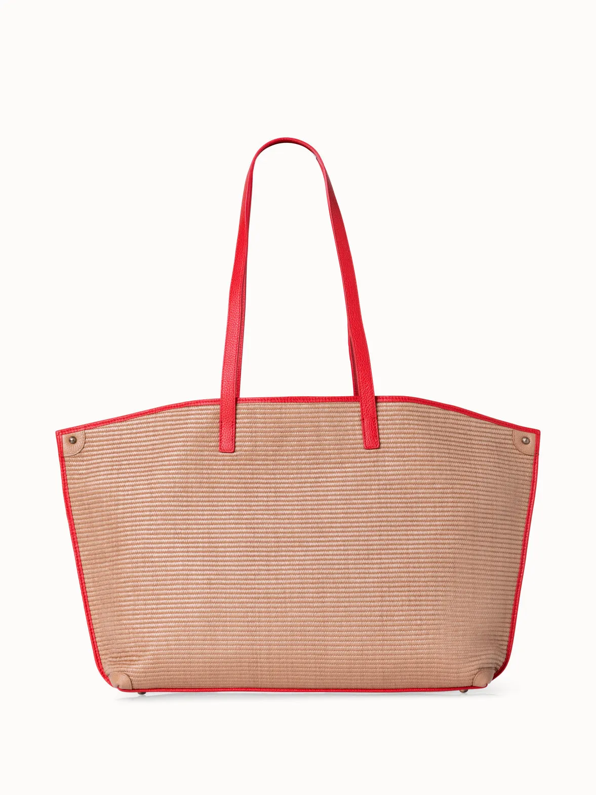 Medium Ai Shultertasche aus Raffia