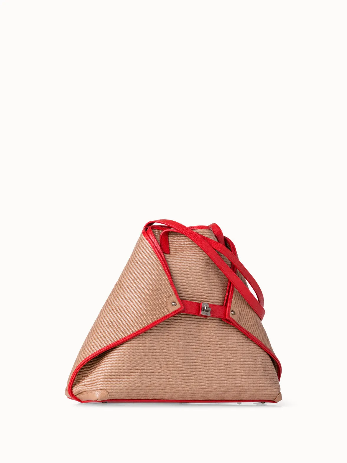 Medium Ai Shultertasche aus Raffia