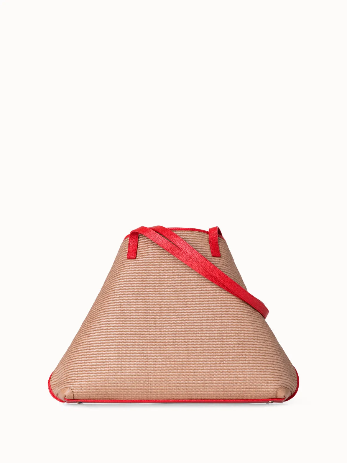 Medium Ai Shultertasche aus Raffia