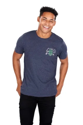 Men's 'Leave Nothing But Footprints' Runr T-Shirts - Navy