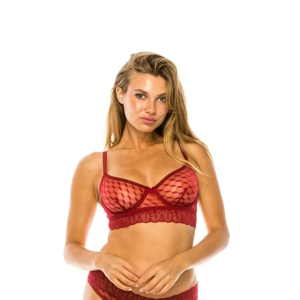 Mesh Underwire Bra