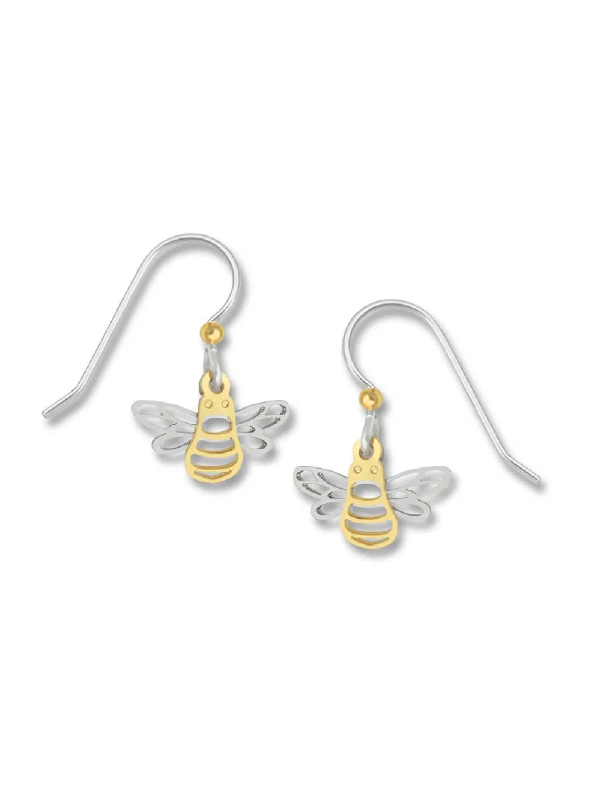 Mixed Metal Bee Earrings by Sienna Sky