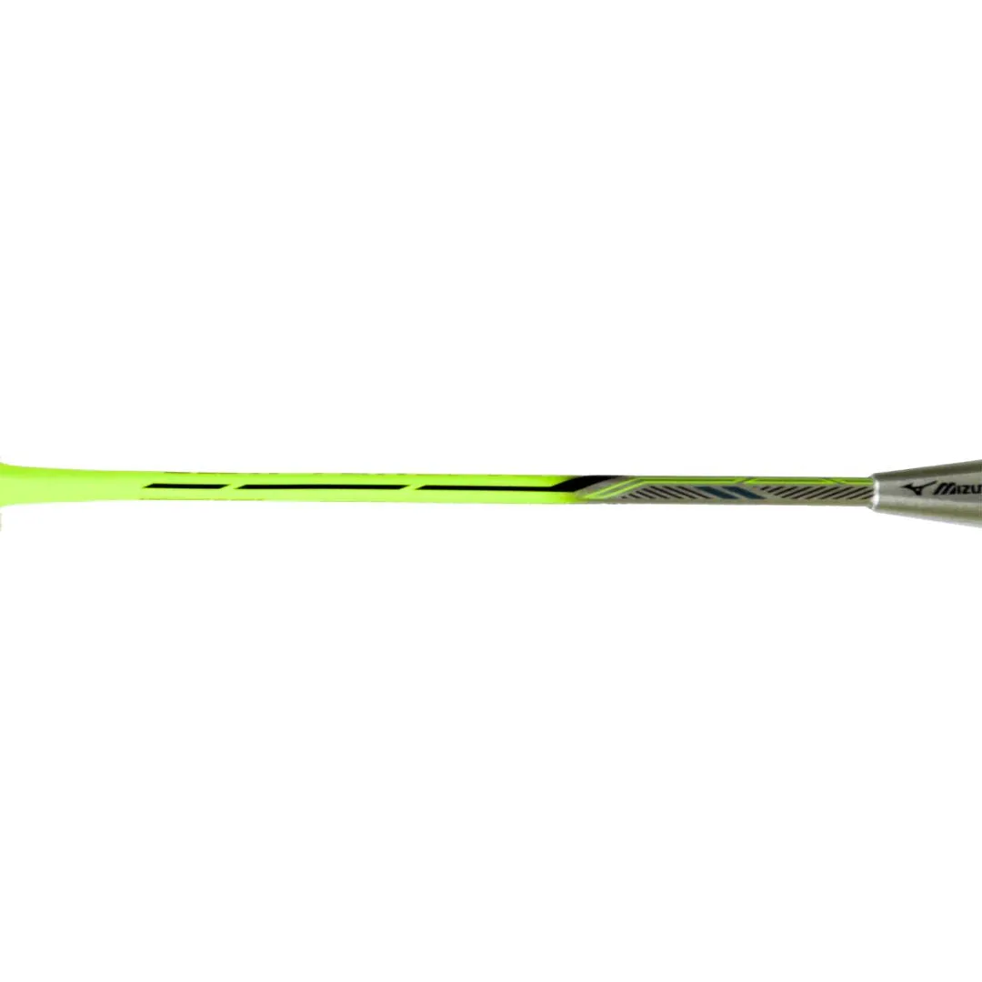 Mizuno Swifter SP76 Badminton Racket 5U (Unstrung) - HIGloss Silver/Neon Green/Black