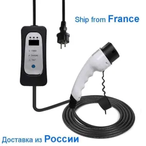 Mobile Fast Charger Home Wallbox Use EV Charging Cable 16A 13A 10A 8A Adjustable Electrica Car use