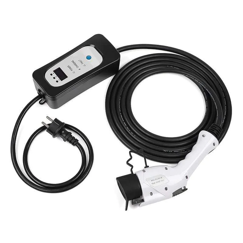 Mobile Fast Charger Home Wallbox Use EV Charging Cable 16A 13A 10A 8A Adjustable Electrica Car use