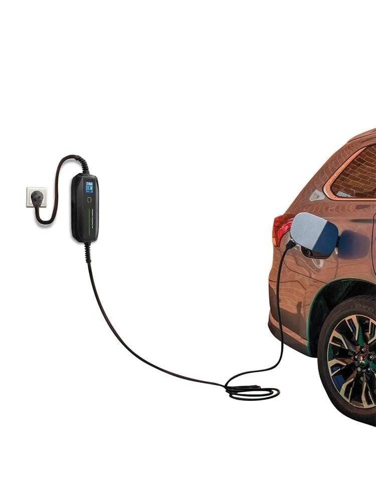 Morec Type 2 Portable EV Charging Box Cable Switchable 10/16A Schuko Plug Electric Vehicle Car Charger EVSE 2.2/3.6KW