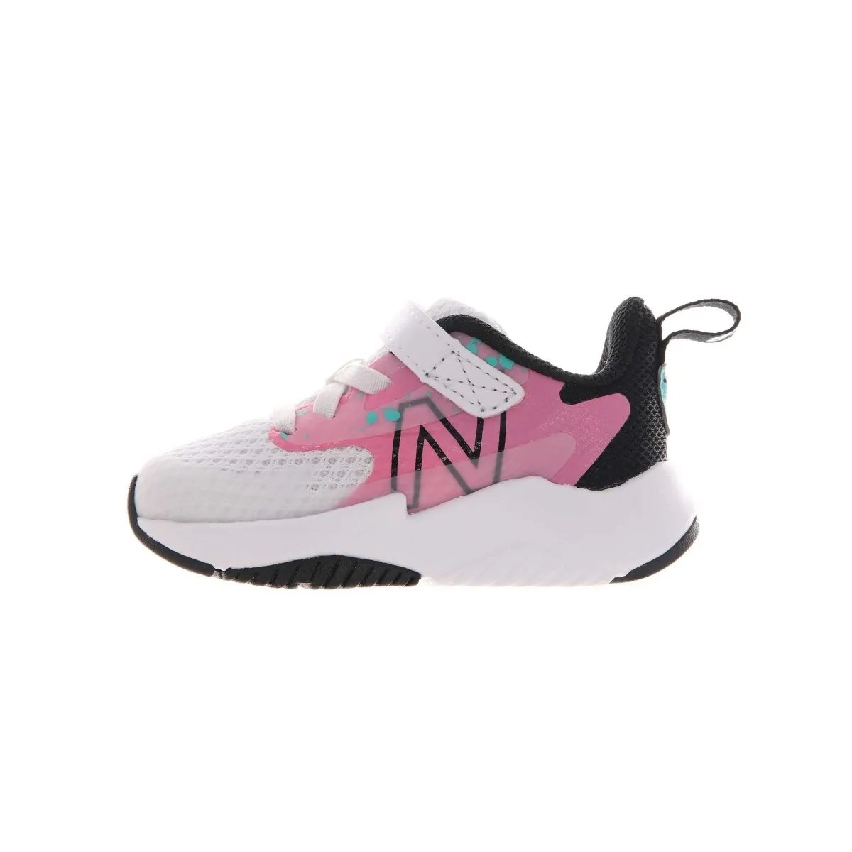 New Balance Toddler's Rave Run v2 White/Pink Velcro