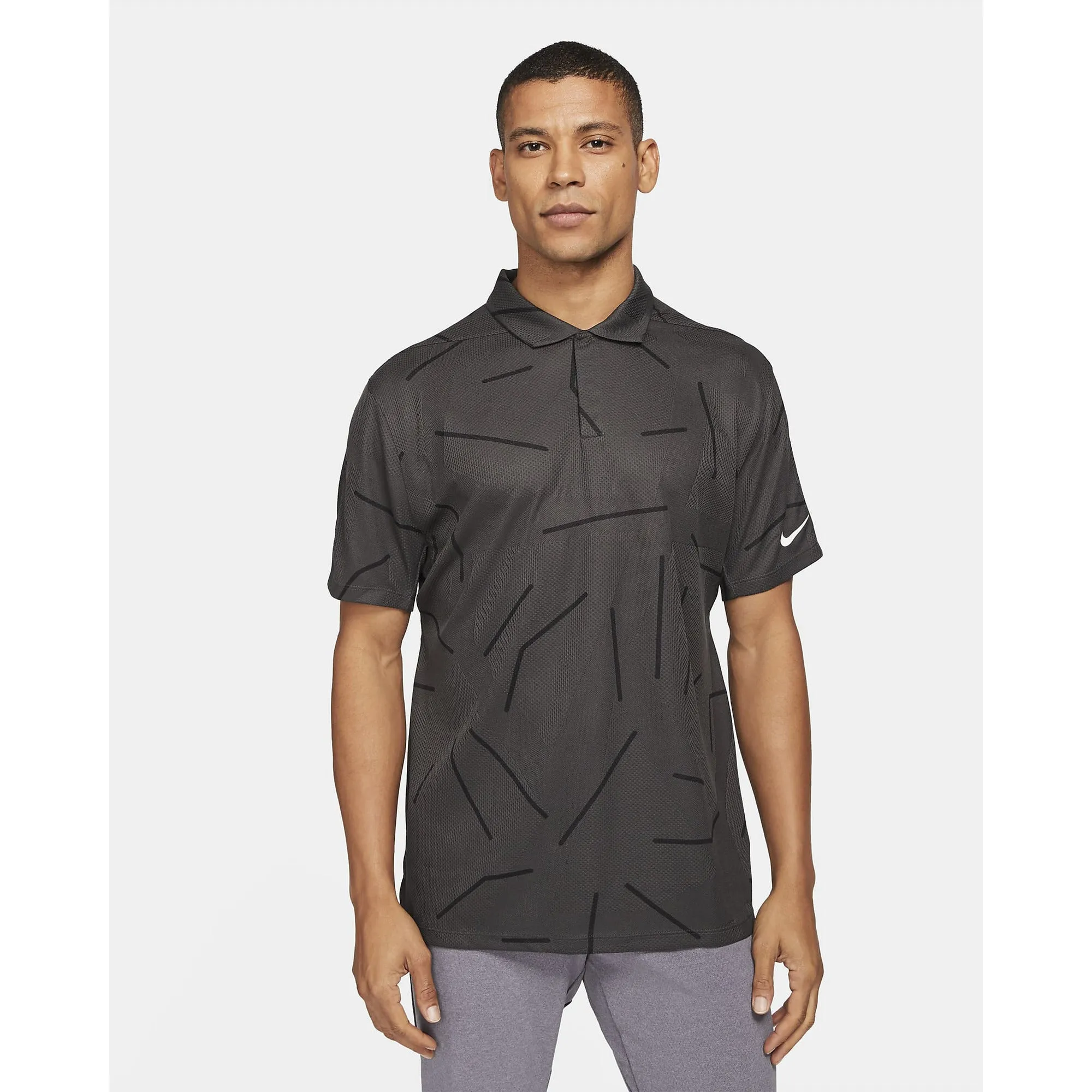 Nike Polo TW  Dri-Fit Gris Noir