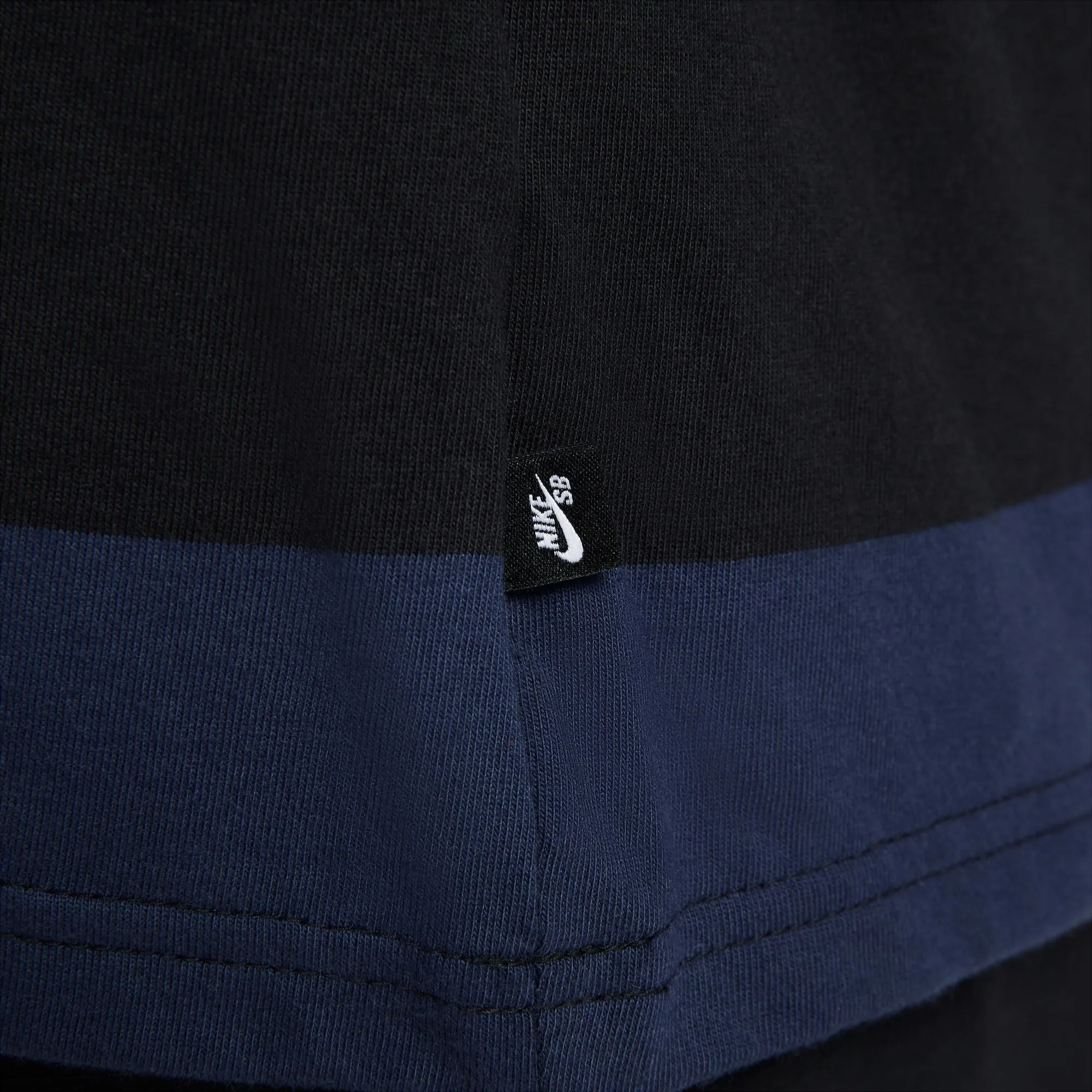 Nike SB Stripe Tee Midnight Navy/Black/White