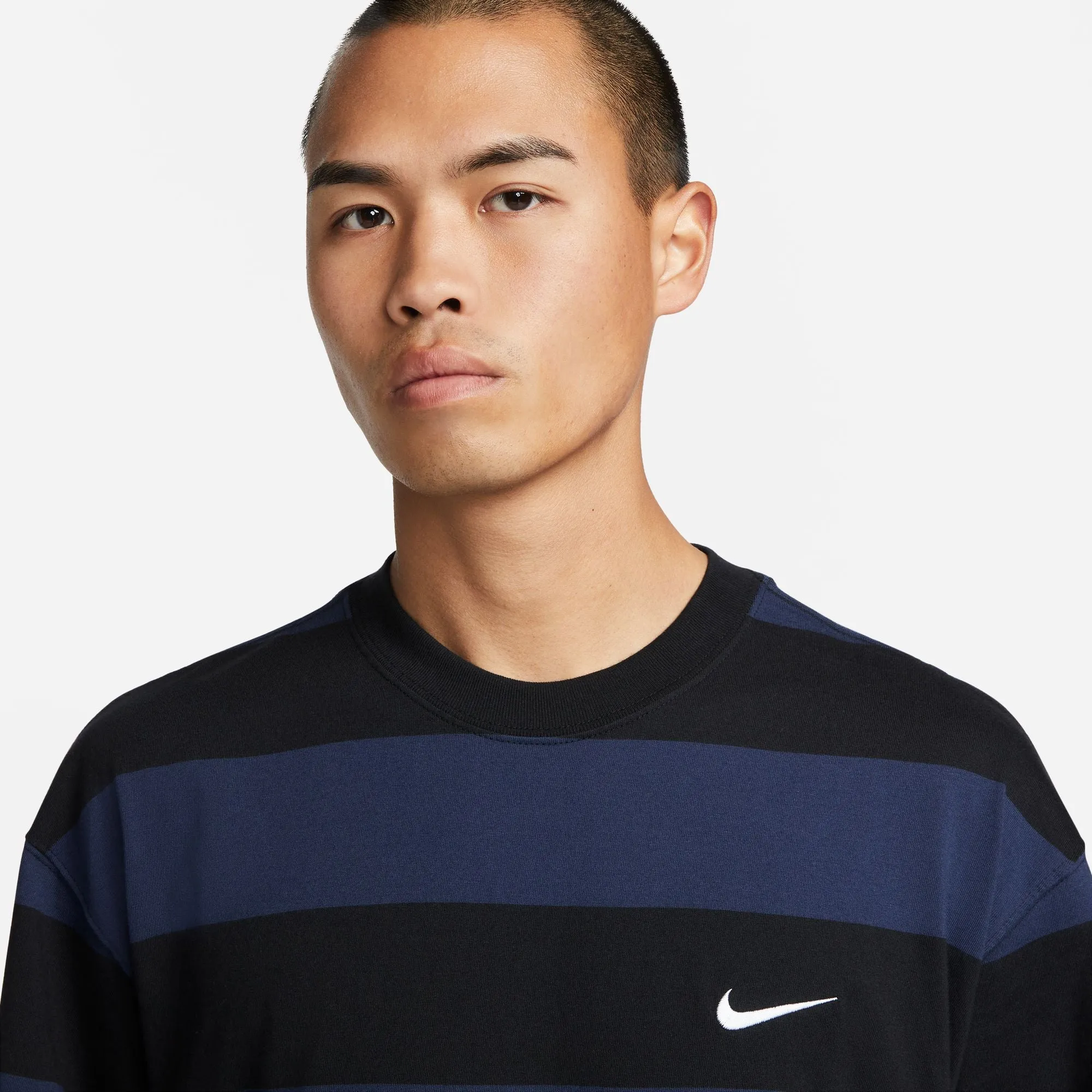 Nike SB Stripe Tee Midnight Navy/Black/White