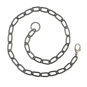 Oxidized Silver Chain Choker - 16