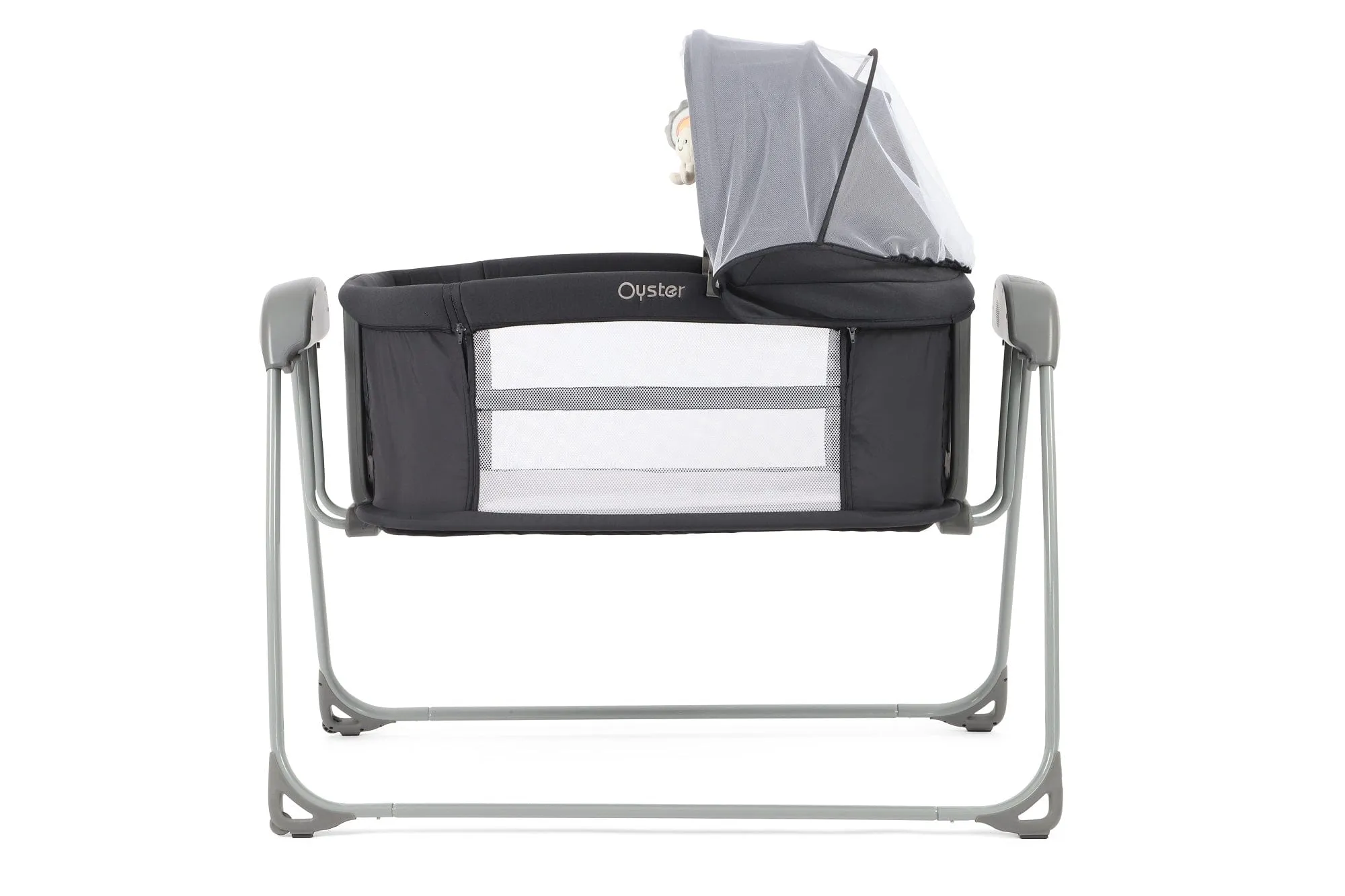 Oyster Swinging Crib - Carbonite