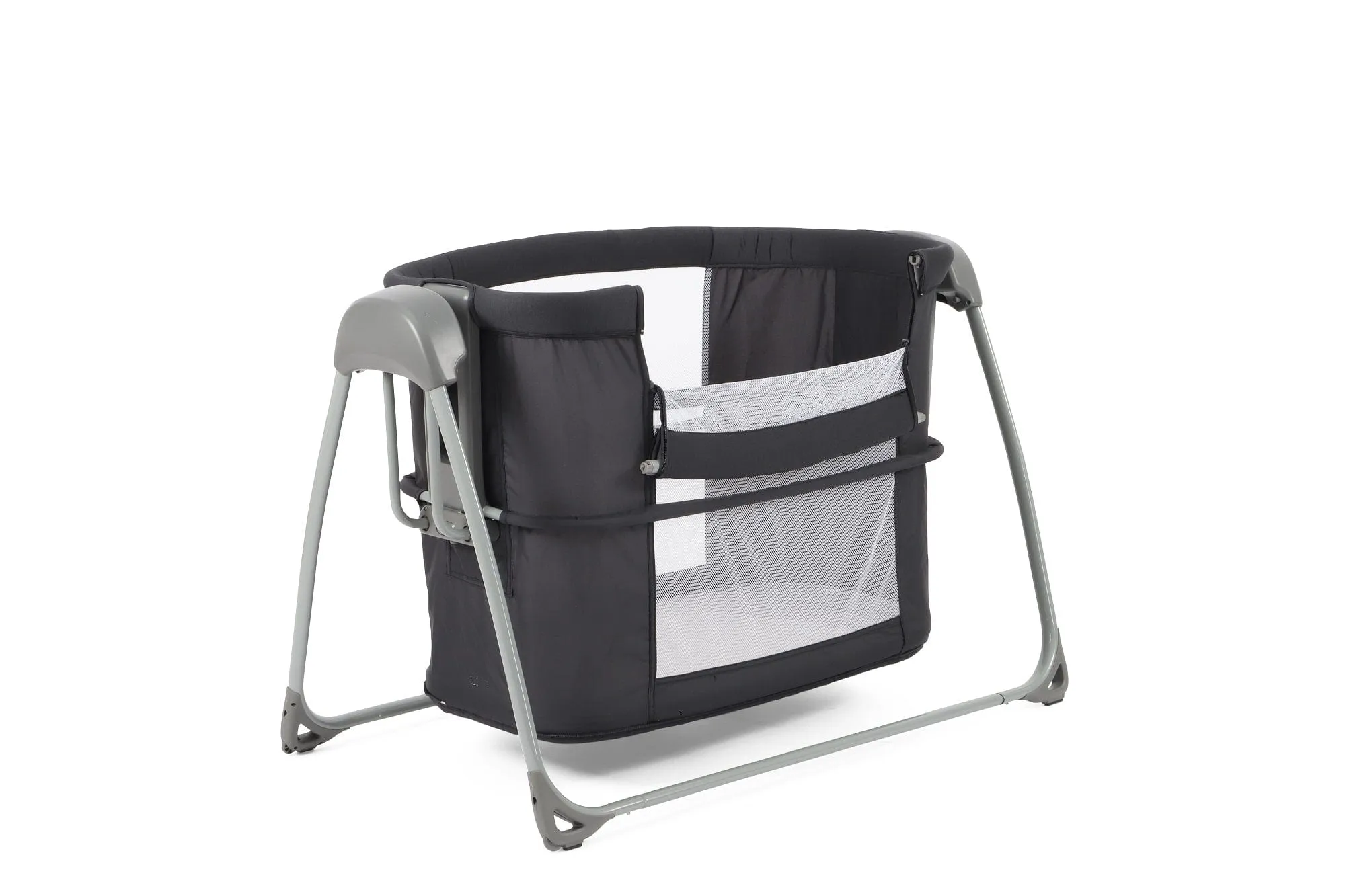 Oyster Swinging Crib - Carbonite