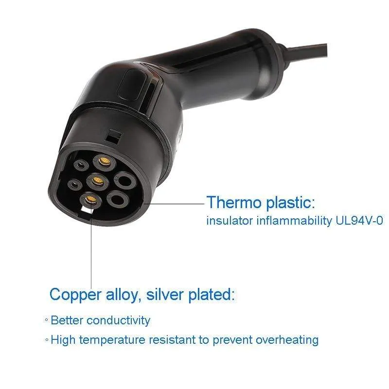 Portable EV Quick Charger AC85-265V J1772 SAE High Quality Connector Handle for Electrical Vehicle Goods