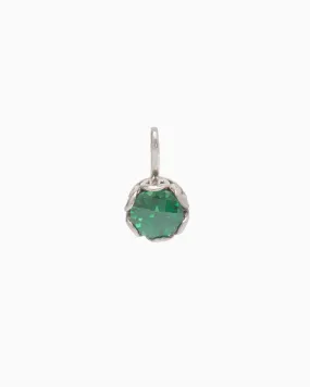 Princess Petroglyph Stone Pendant - Green Zircon