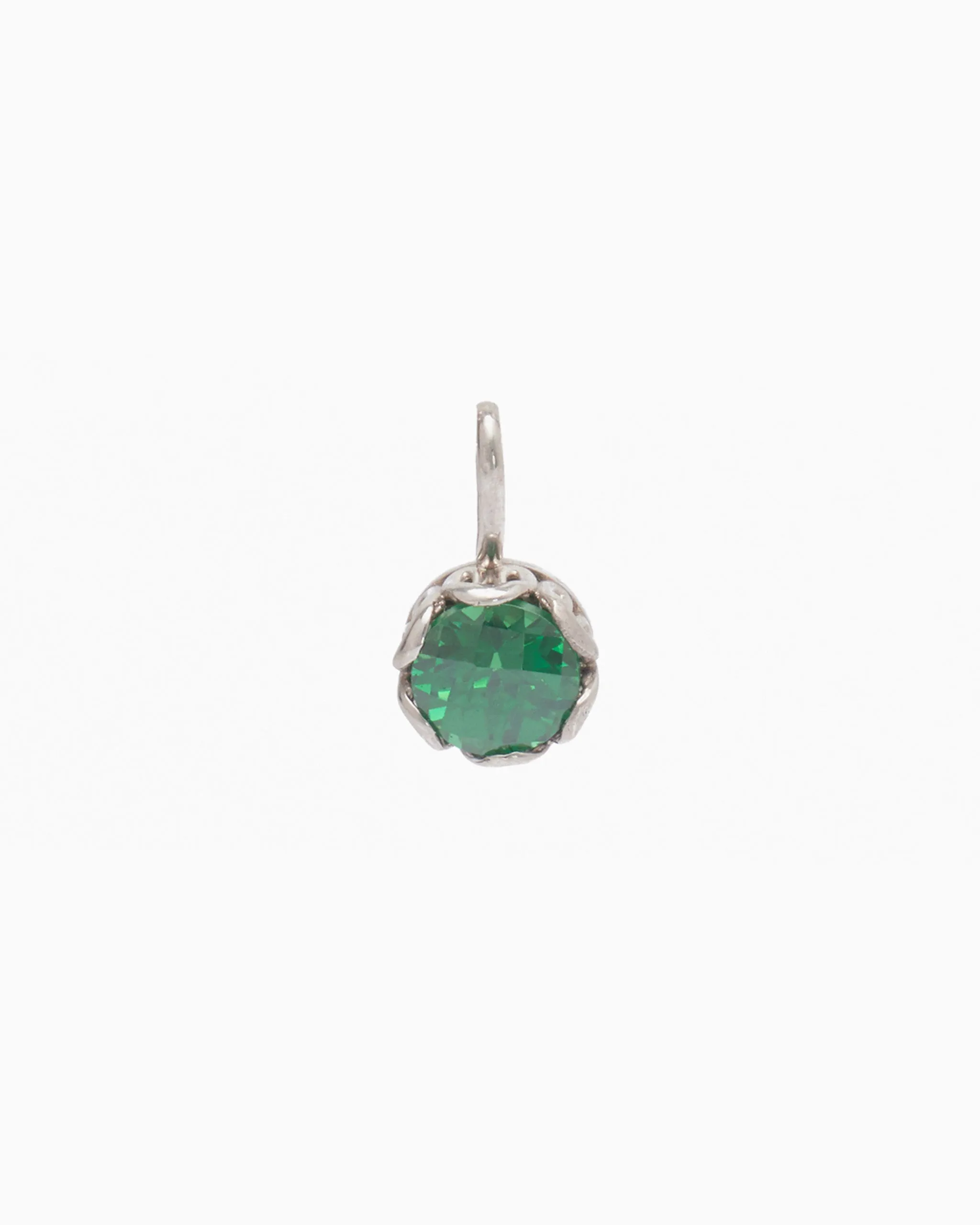 Princess Petroglyph Stone Pendant - Green Zircon