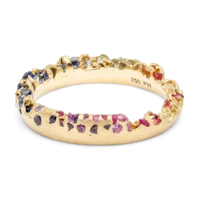 Rainbow Gradient Constellation Ring - Size 5.5 - 9950