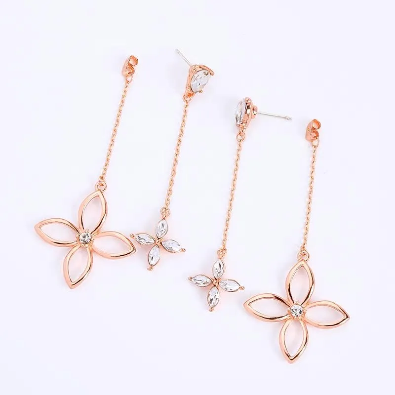 Rose Gold Chain Drop and Dangle Earring