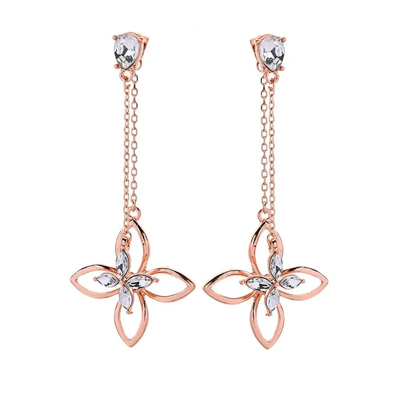 Rose Gold Chain Drop and Dangle Earring